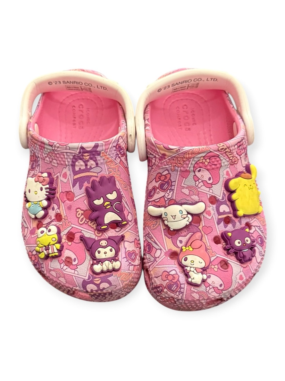 CROCS Pink Sanrio Character Clog Sandals with Charms